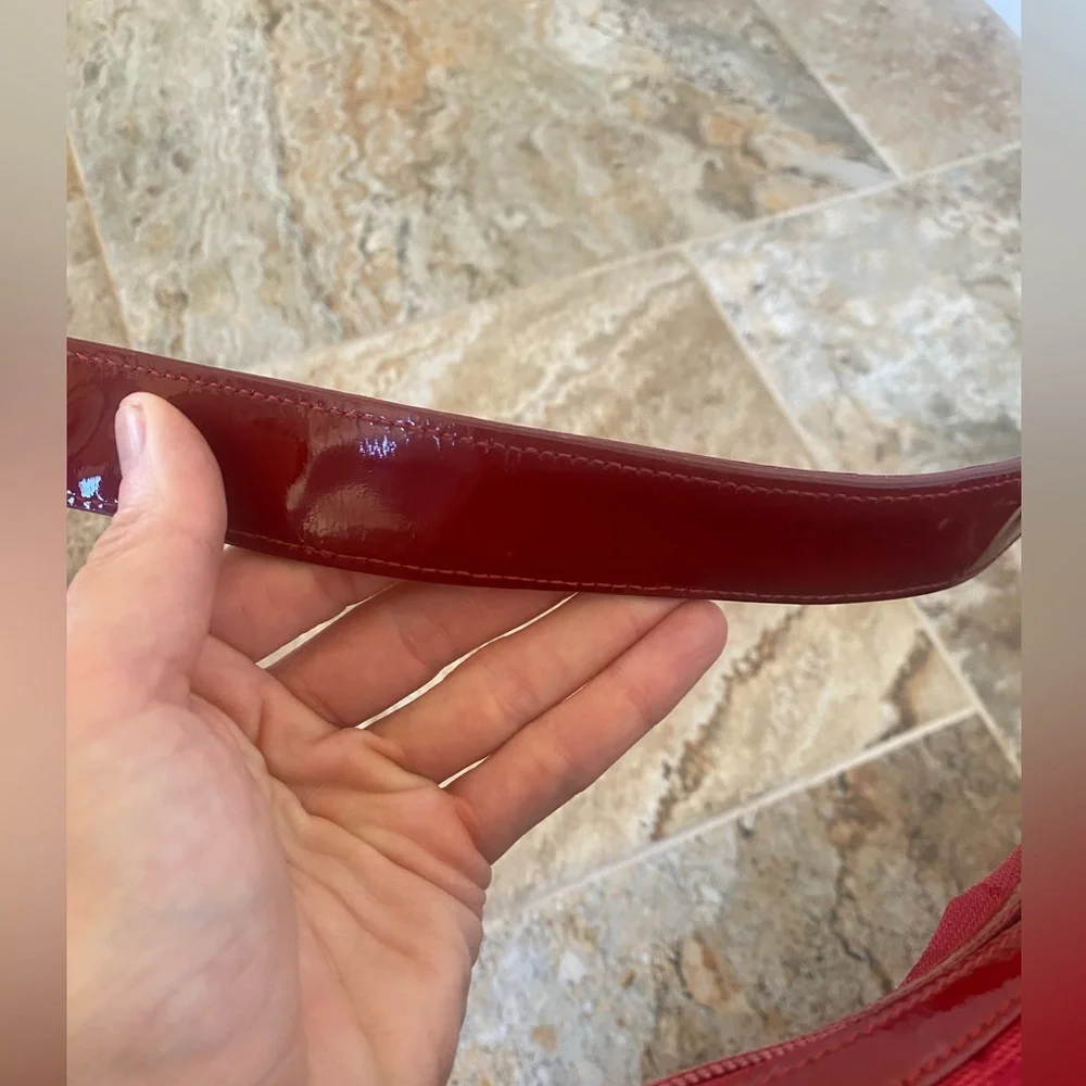 👜Authentic Gucci GG Canvas Shoulder Bag - Red - Picture 12 of 16